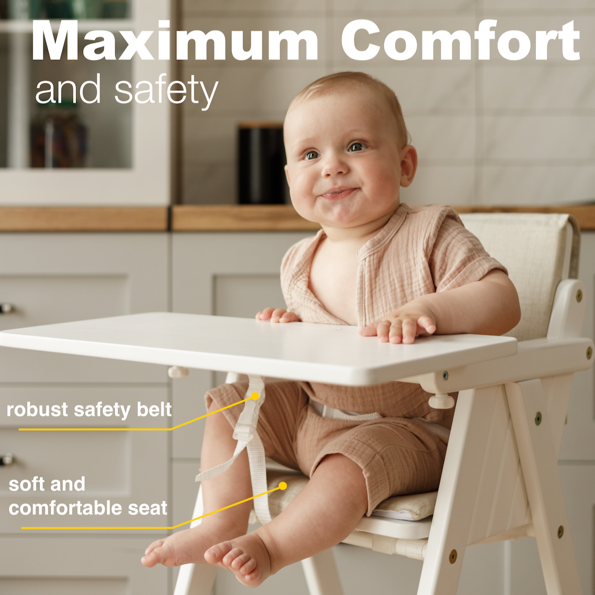 VILHA Folding Baby Chair (classic)