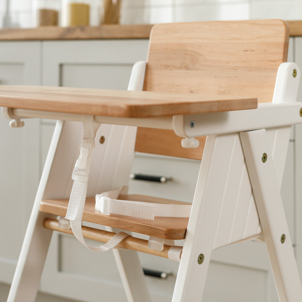 VILHA Folding Baby Chair Winter forest (White)