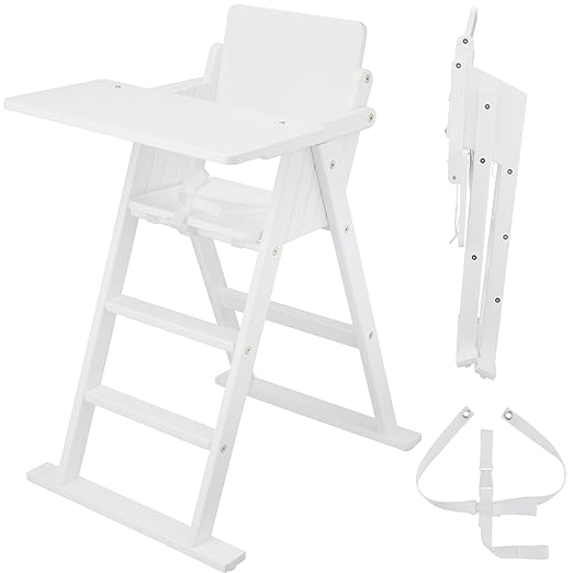 VILHA Folding Baby Chair Snow (Full White)