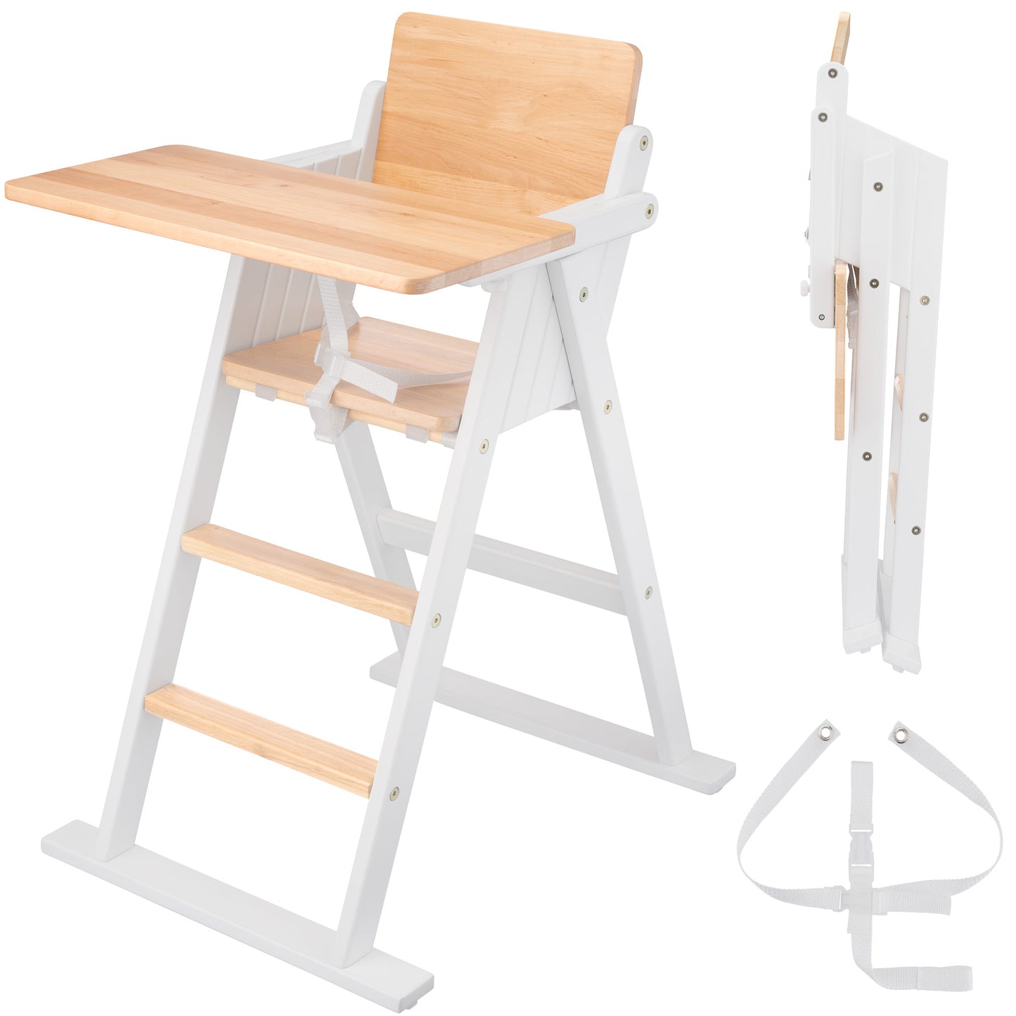 VILHA Folding Baby Chair Winter forest (White)